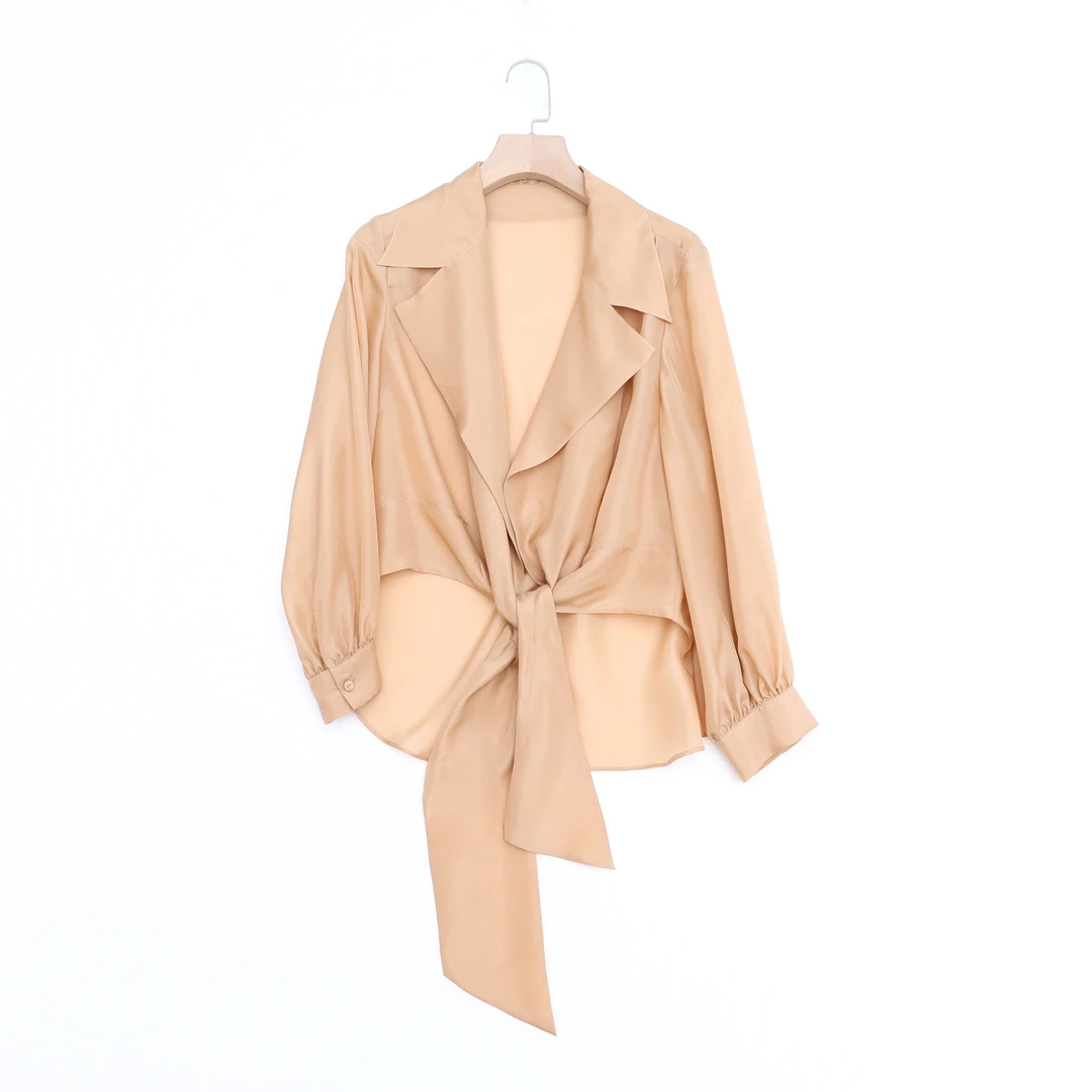 新款轻奢高品质时尚真丝桑蚕丝衬衫气质休闲 |9867