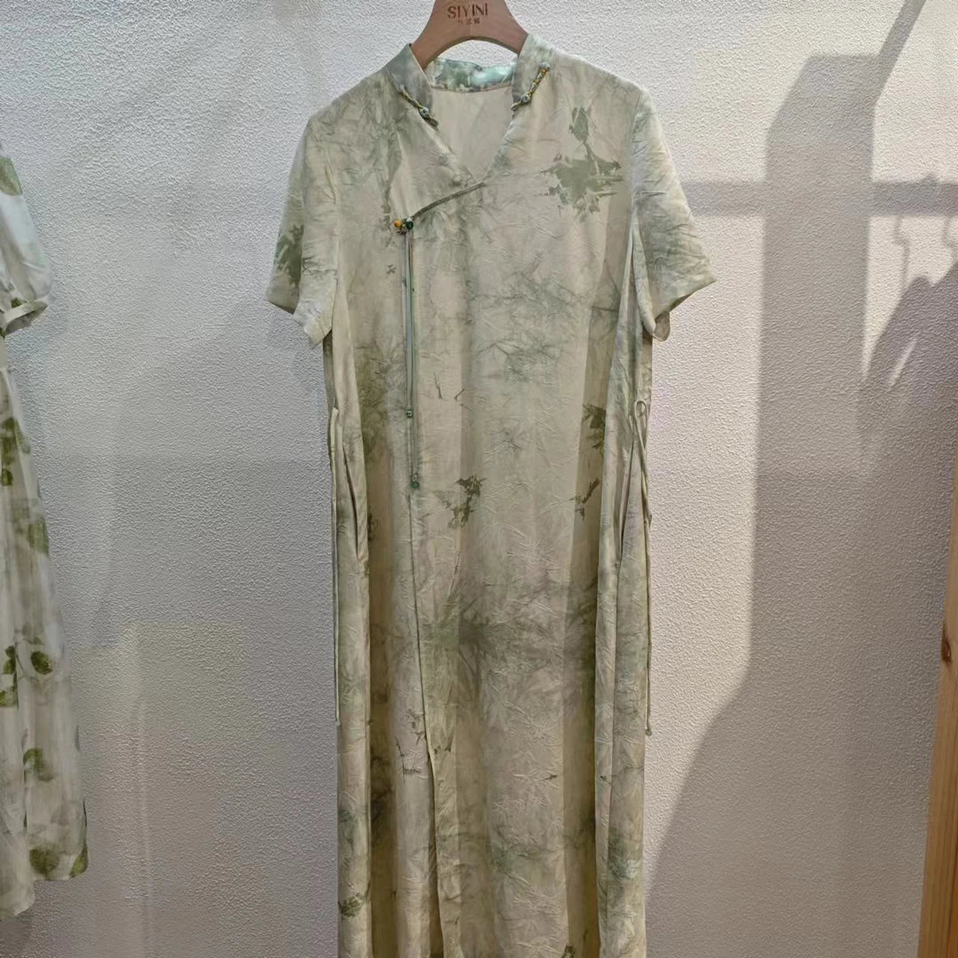 22姆米桑蚕丝春夏显瘦时尚女士连衣裙FYJ十三-5772