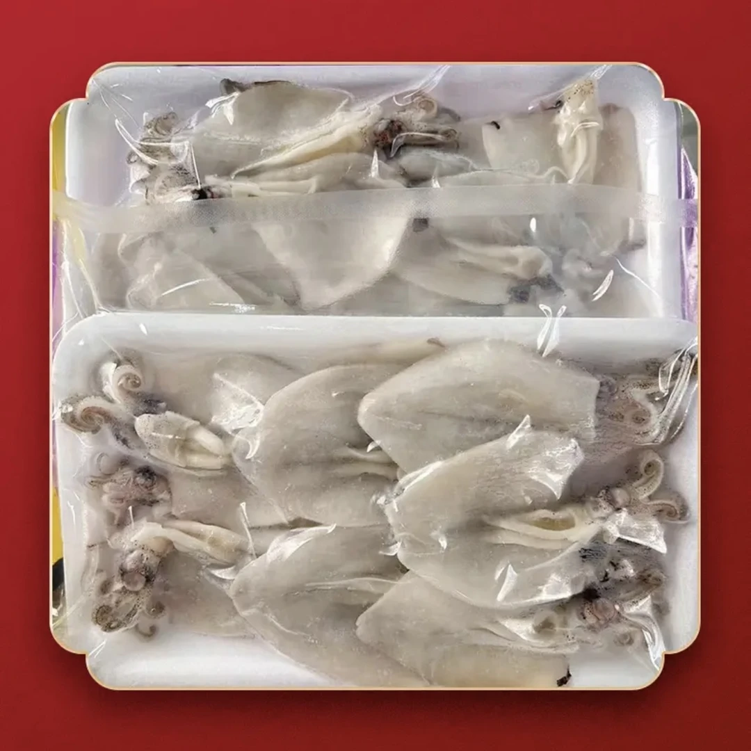 新鲜海兔 开背笔管鱼 去皮免清理 去内脏 200g/八个左右/包