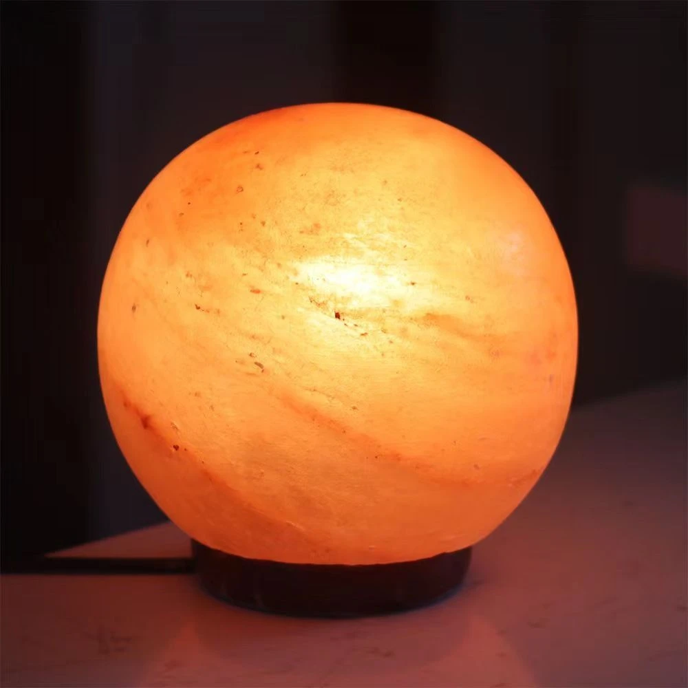 【一心老师】喜马拉雅圆球氛围时尚盐灯卧室床头灯插电喜马拉雅盐灯