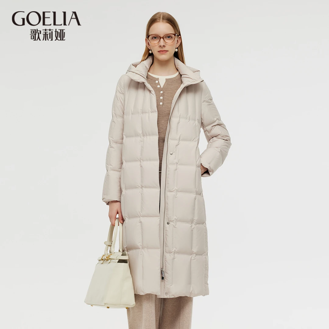 歌莉娅冬季火山岩蓄热压胶胶鹅绒羽绒服1CCC8D30A