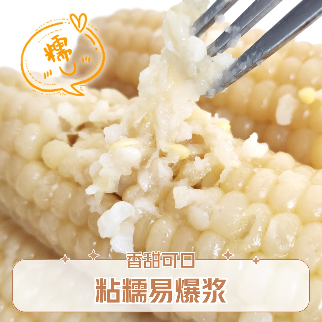 (280-350g/根）试吃一棒东北奶香大白糯香甜玉米8+2棒整箱6斤