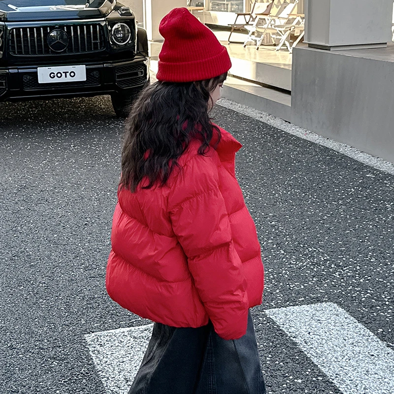 女童羽绒服2023新款洋气冬季加厚儿童过年服中大童库洛米外套冬装