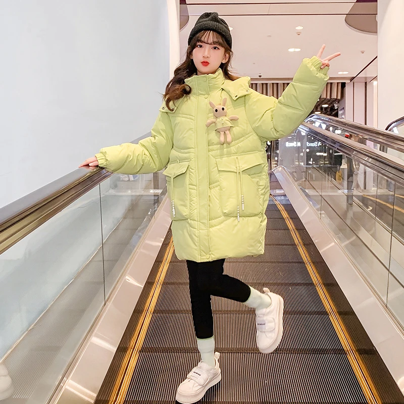 女童棉服冬装加厚2023新款儿童新款棉衣大童外套女孩洋气冬款棉袄