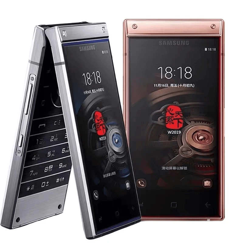 95新 Samsung/三星 原装二手国行三星W2019双卡拍照商务翻盖手机