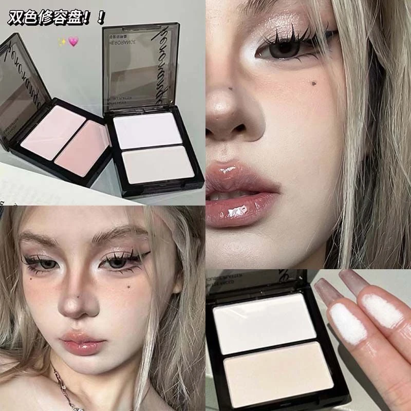 神器细腻哑光高光双拼提亮鼻影高光阴影腮红一体盘哑面双拼高光盘