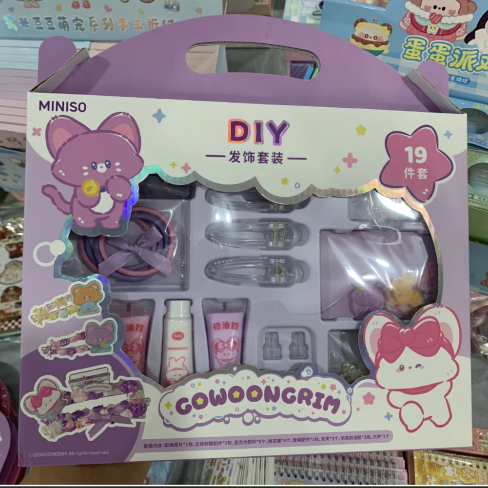 DIY发饰套装奶油胶发夹手工自制礼盒实验