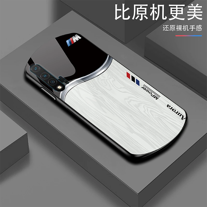 潮流【华为Nova6】轻奢高端定制Mpower帅气个性耐磨玻璃手机壳