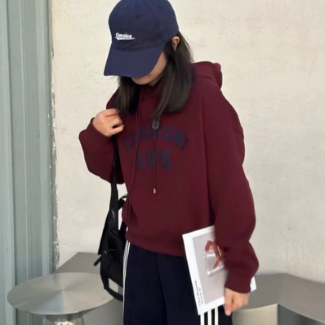 女士109加绒连帽圆领卫衣丹姐推荐