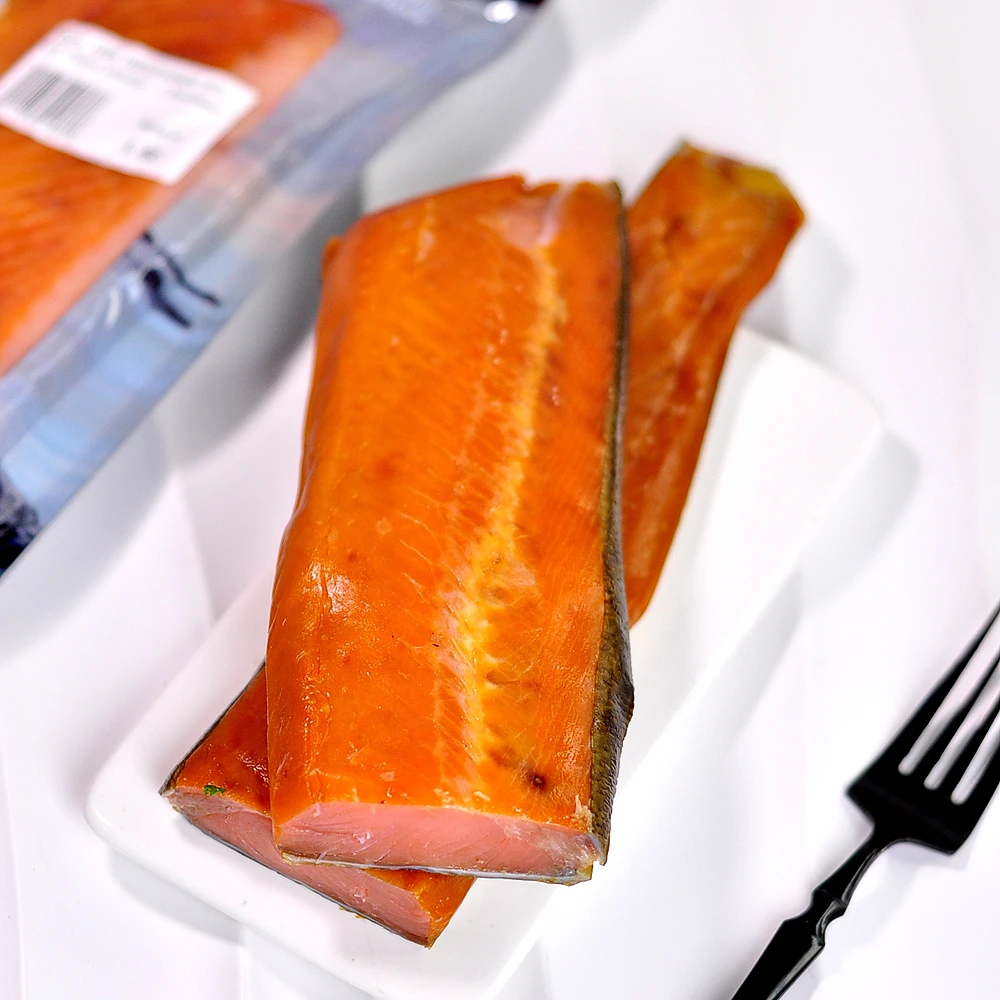 俄罗斯风味果木熏制大马哈鱼熏鱼开封即食新老包装随机发货
