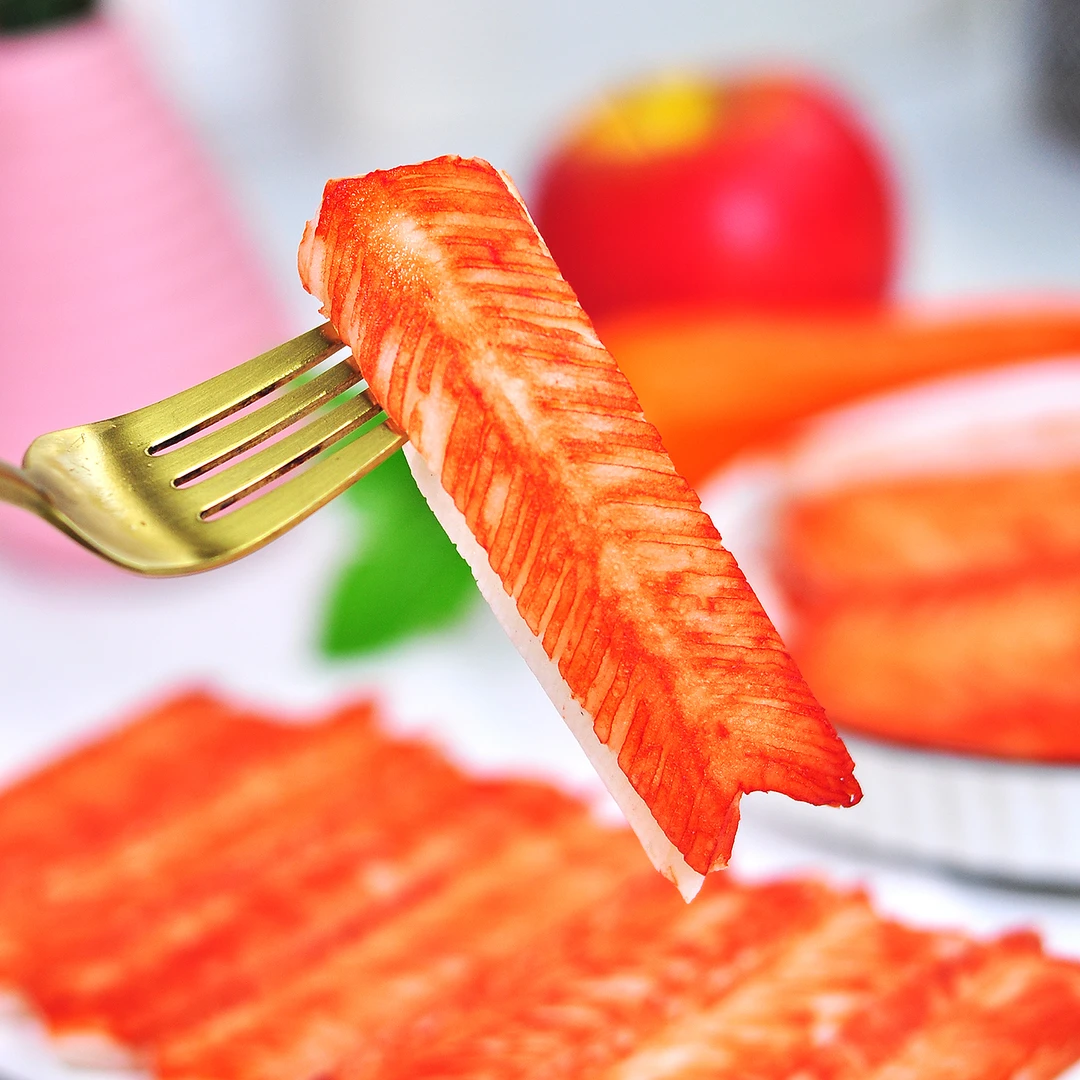 俄罗斯风味蟹肉棒方便食品开封即食沙拉400克