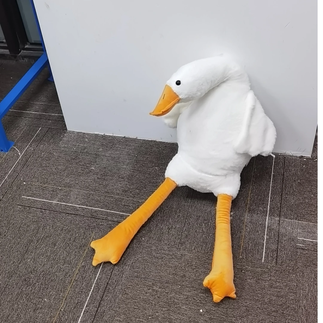 网红1.3米大白鹅抱枕毛绒玩偶公仔-新老款随机发k