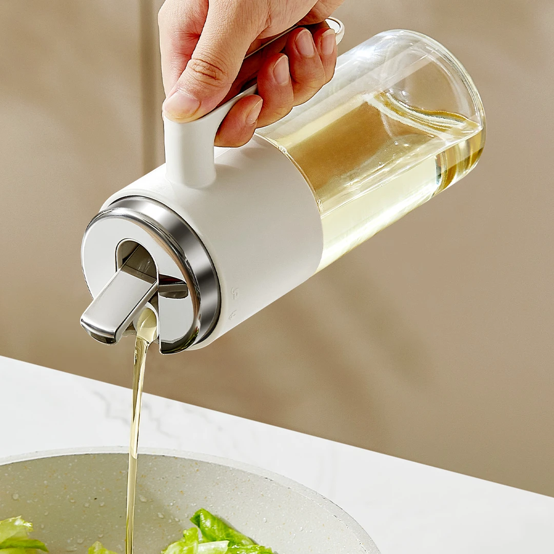 高档厨房油瓶玻璃油壶防漏油罐酱油瓶醋壶调料味瓶罐套装家用专用