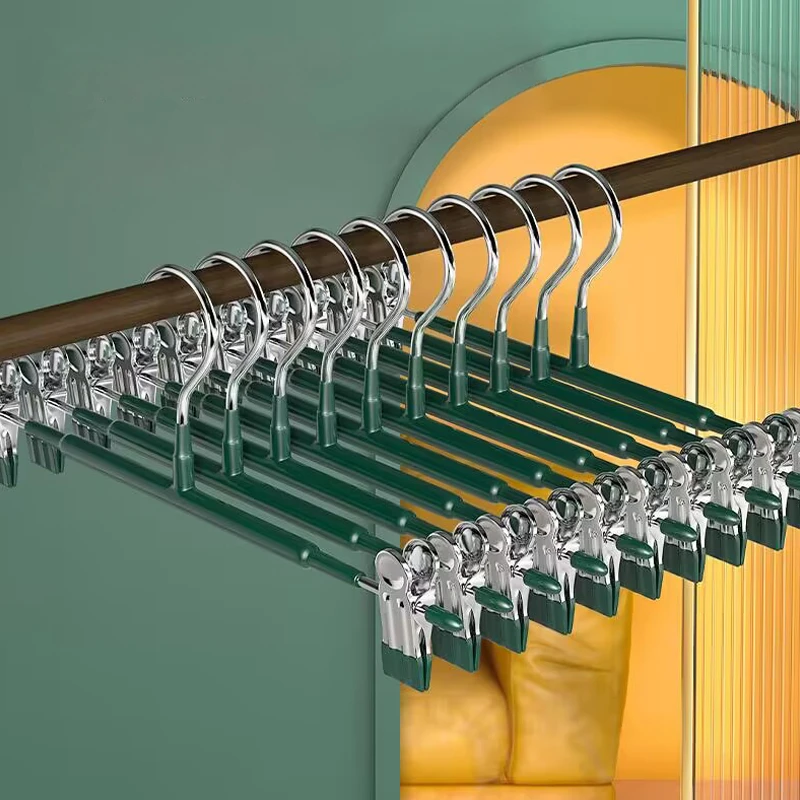 裤架夹子裤夹家用衣架挂裤子专用无痕防滑神器收纳jk不锈钢晾裙夹