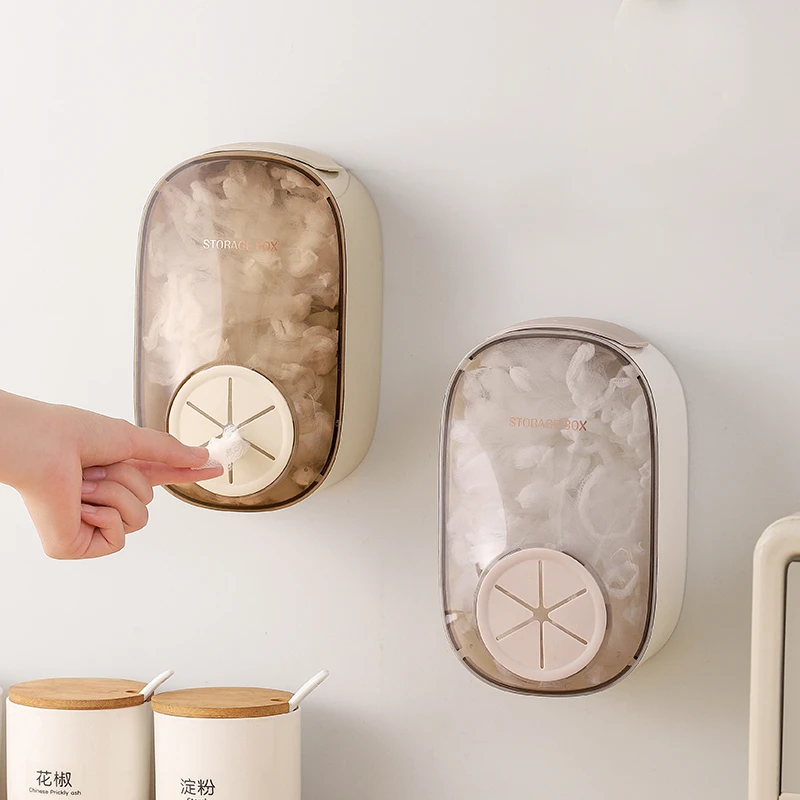 免打孔壁挂抽取式保鲜膜套收纳盒一次性食品级保鲜袋厨房家用神器