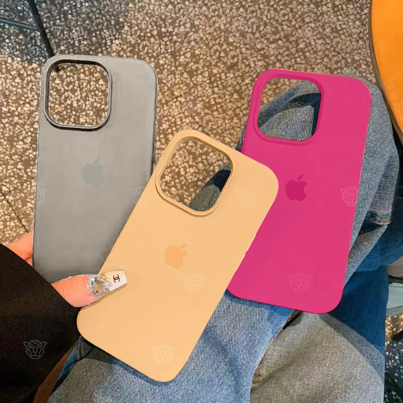 液态硅胶软壳苹果14简约15打工人14ProMax手机壳防摔12纯色XsMax