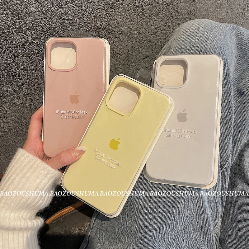 糖果色苹果13手机壳液态硅胶iPhone15全包新款12/11防摔X软14Plus