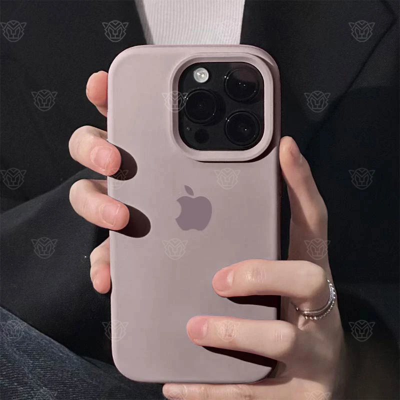 熏衣紫苹果14手机壳液态硅胶iPhone15ProMax优品13/12/11防摔纯色