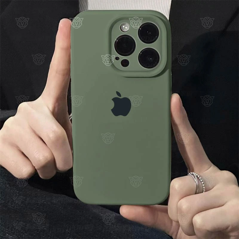 新绿色优选苹果15ProMax高级感iPhone14液态硅胶11/12/13手机壳