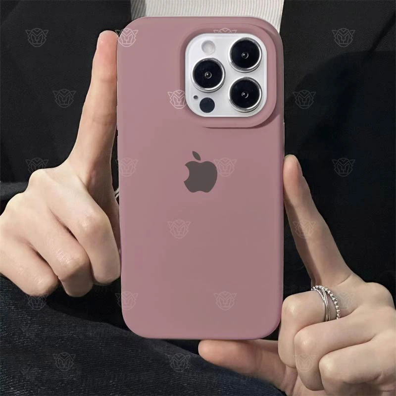 打工人苹果14液态硅胶15ProMax黑加仑iPhone13简约12磨砂11手机壳