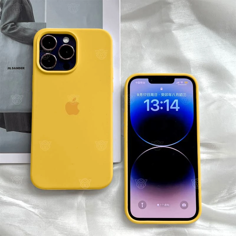 向日葵苹果15优选iPhone14ProMax液态硅胶11/12/13超薄Xr手机壳