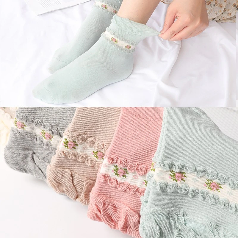 月子袜子产后春秋季长筒孕妇袜松口纯棉产妇专用长筒袜女秋冬天款