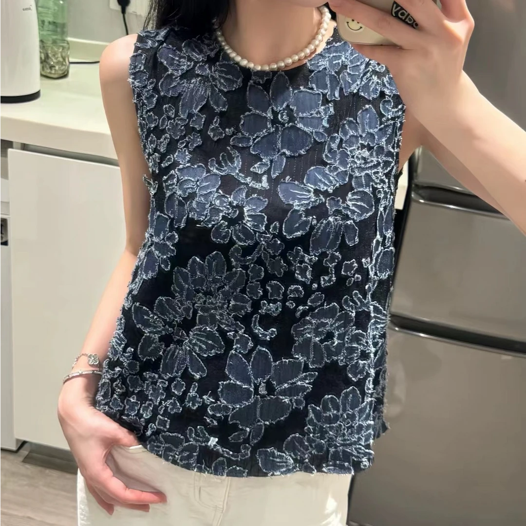 新中式国风花朵马甲