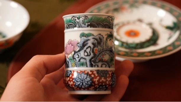 古阅和风「虞美人暖手杯」景德镇高端手工陶瓷 茶器 手绘精工