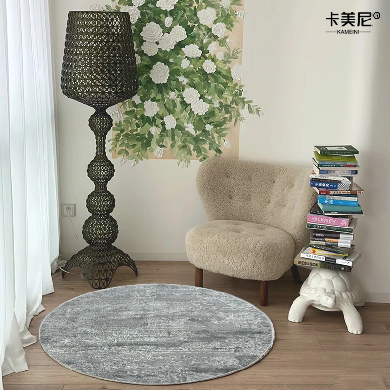 1米直径圆毯 放摇摇椅 单椅 衣帽间网红卧室垫简约床边毯