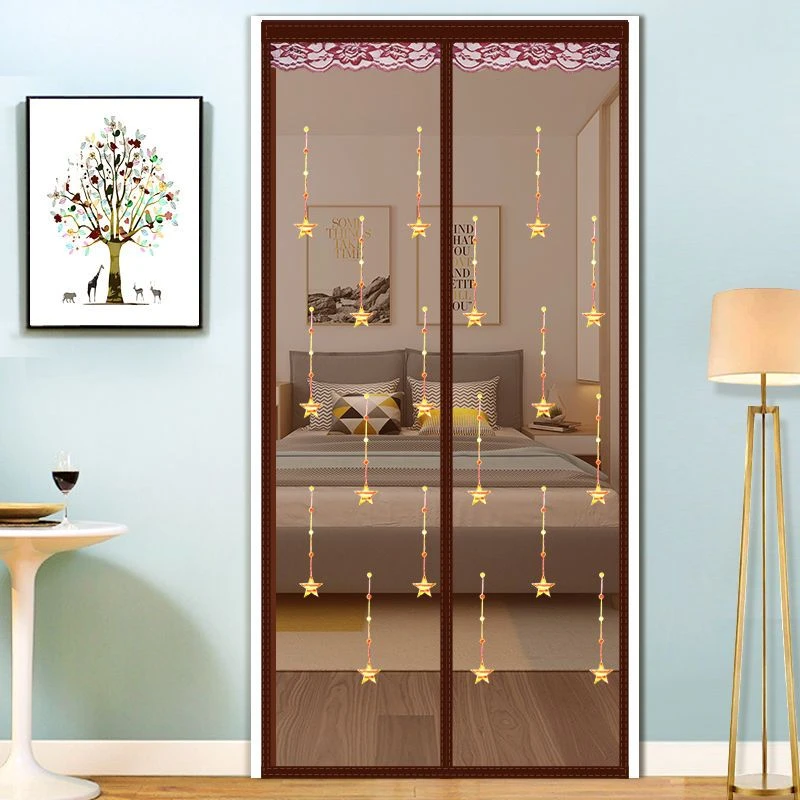 夏季门帘防蚊防蝇虫挂帘家用免打孔魔术贴磁帘自吸沙门密网隔断帘