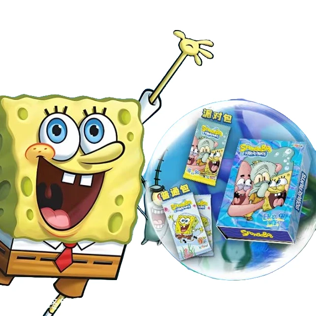 【拆盒】SpongeBob海绵宝宝动漫卡通收藏卡牌盲盒（默认代拆）