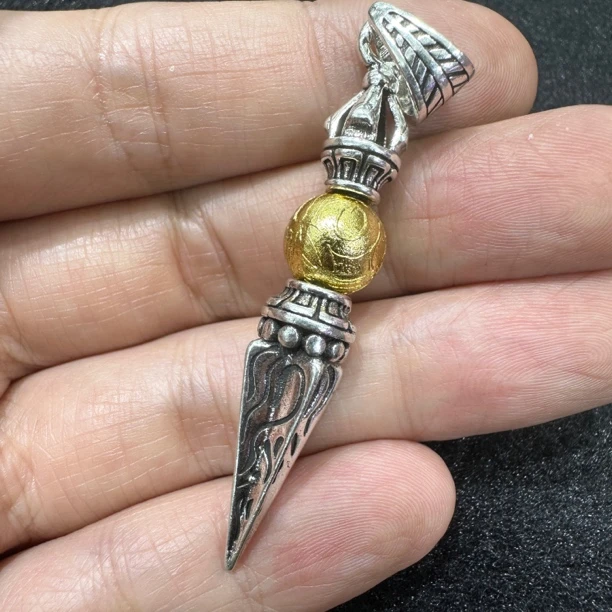 设计做旧金刚橛天铁百搭毛衣链复古