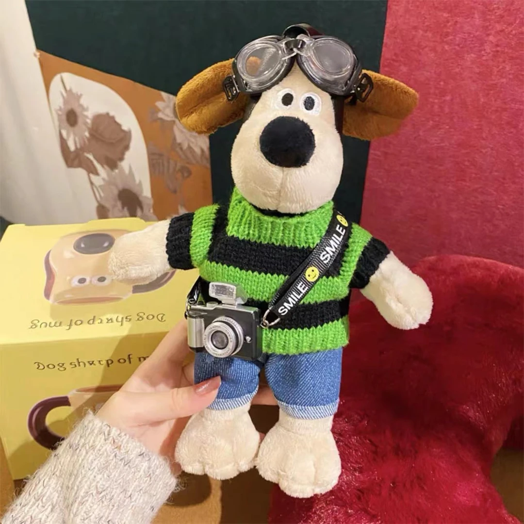 23cm飞行员相机掌门狗挂件公仔毛绒卡通玩偶可爱摆件闺蜜生日礼物