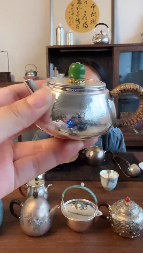 【闪购商品】足银石瓢小壶