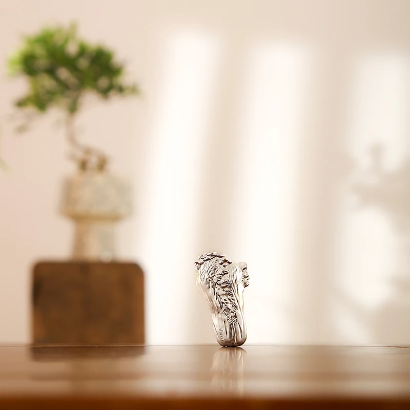 银壶家族足银999创意白菜摆件招财茶宠茶道配件泡茶神器精致手工