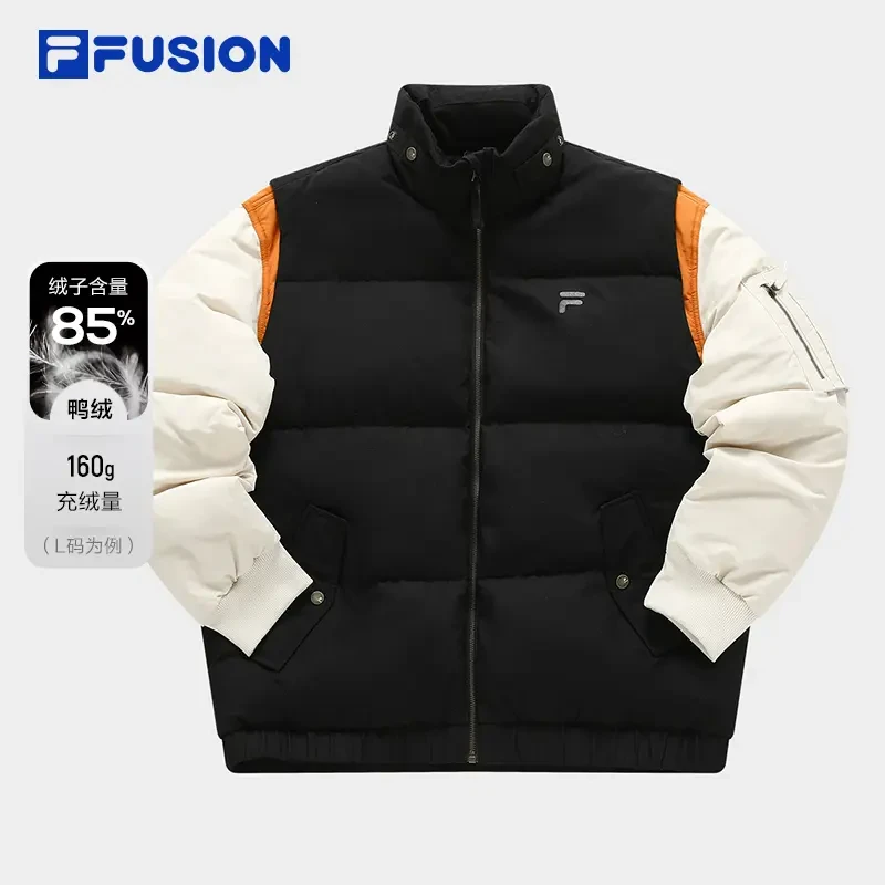 FILA斐乐潮牌运动羽绒服情侣冬季防风保暖休闲外套T11M413903F
