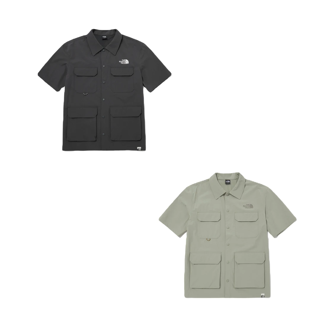 THENORTHFACE/北面高档冰感耐磨速干休闲翻领纽扣爆款短袖衬衫