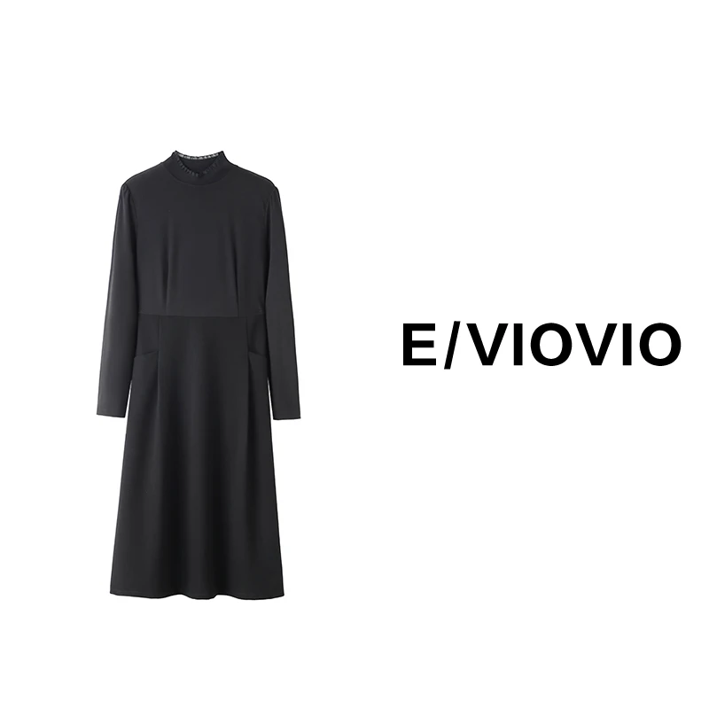 胖大今定制大码女装冬季新款显瘦百搭气质小香风内搭连衣裙241372