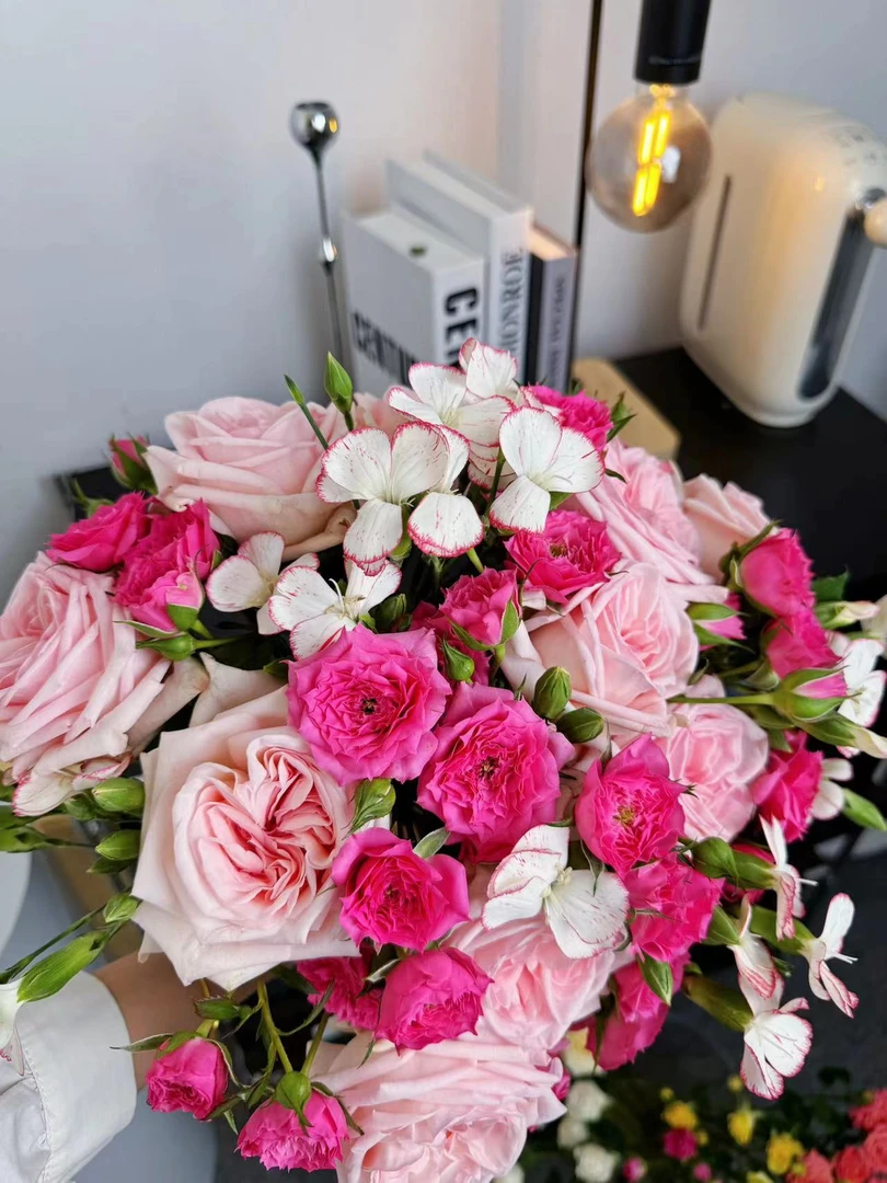【花间舞】【鲜花花束】花礼鲜花 室内水培DIY花束 花艺