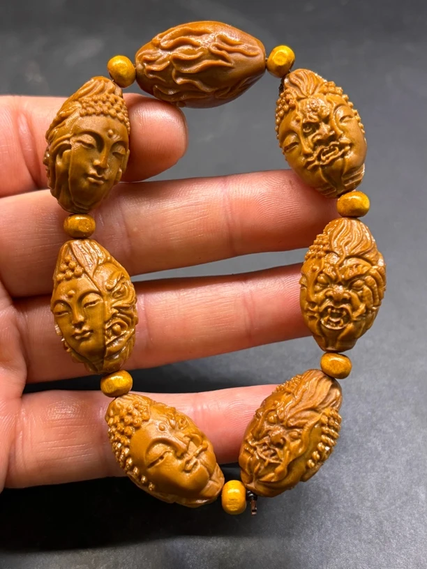 橄榄核雕刻一念之间手串手链文玩手链