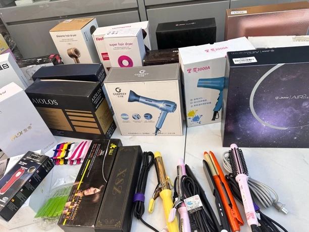 发廊用风机电推夹板卷棒电器孤品