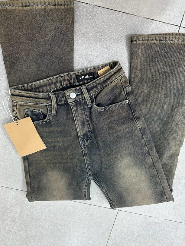 加绒加厚，辣妹美拉德色系喇叭裤