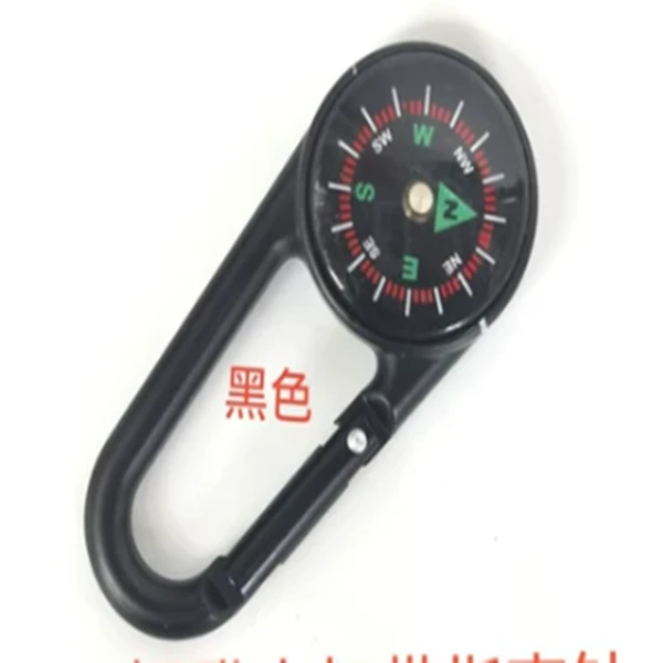 指南针登山扣小快挂扣d型扣多功能钥匙扣环迷你锁扣户外挂钩背包