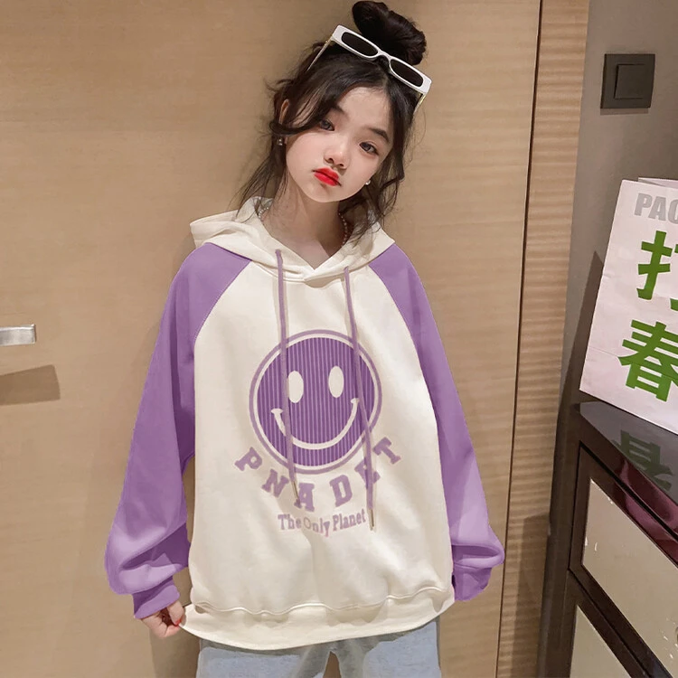 【所希】2024年女孩宽松春秋韩版中大童儿童洋气卫衣童装时尚休闲