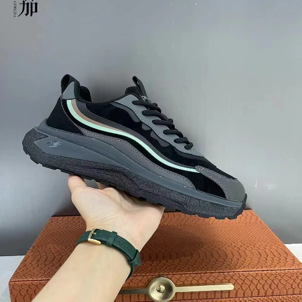 Gumijia/24早秋款 跑步百搭男潮流潮鞋时尚超轻舒休闲透气9907