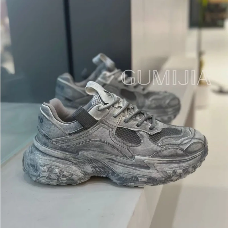 Gumijia/24早秋款 复古百搭男潮流潮鞋时尚超轻舒休闲透气GM59