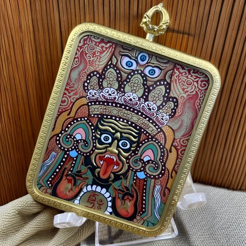 【锦绣唐卡】扎基拉姆本尊热贡纯手绘矿物颜料