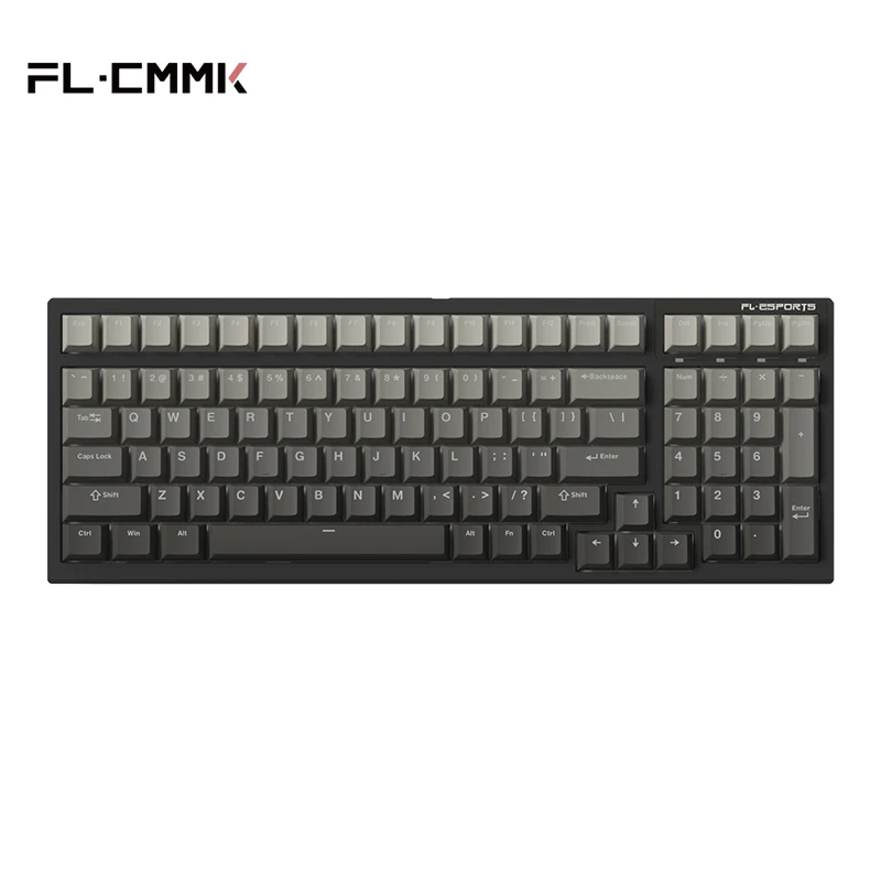 FL·ESPORTS/腹灵FL100有线三模客制化机械键盘渐变键帽无线蓝牙