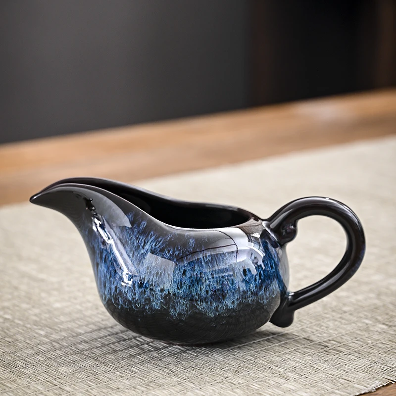 陶瓷公道杯茶海分茶大容量自动茶壶功夫茶具套装配件家用简约中式