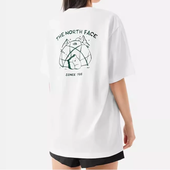 TheNorthFace北面短袖T恤情侣小熊舒适透气户外透气休闲时尚 8CST